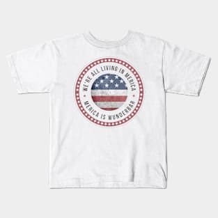 Patriot 4th of July | Merica Is Wunderbar Kids T-Shirt